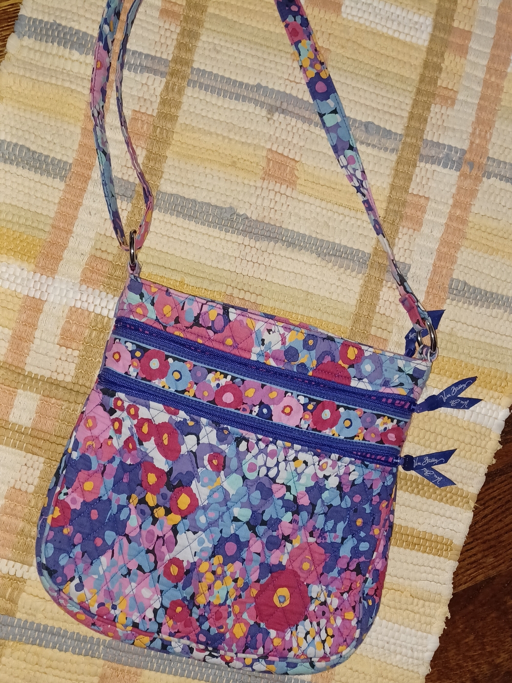 Vera Bradley Purple Floral Crossbody Bag
